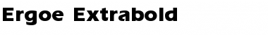 Download Ergoe Extrabold Regular Font Title Preview