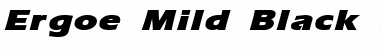 Download Ergoe-Mild Black Expanded Italic Font Title Preview