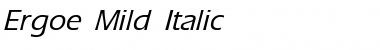 Download Ergoe-Mild Italic Font Title Preview