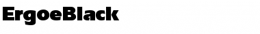 Download ErgoeBlack Regular Font Title Preview