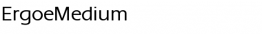 Download ErgoeMedium Regular Font Title Preview
