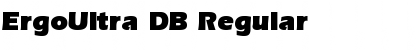 Download ErgoUltra DB Regular Font Title Preview