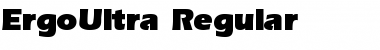 Download ErgoUltra Regular Font Title Preview