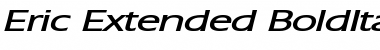 Download Eric Extended BoldItalic Font Title Preview