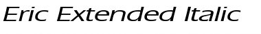 Download Eric Extended Italic Font Title Preview