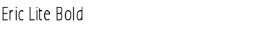 Download Eric Lite Bold Font Title Preview