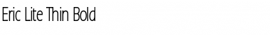 Download Eric Lite Thin Bold Font Title Preview