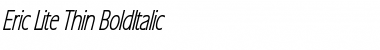 Download Eric Lite Thin BoldItalic Font Title Preview