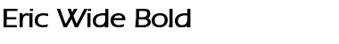 Download Eric Wide Bold Font Title Preview