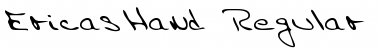 Download EricasHand Regular Font Title Preview