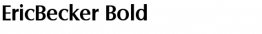 Download EricBecker Bold Font Title Preview