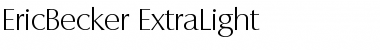 Download EricBecker-ExtraLight Regular Font Title Preview