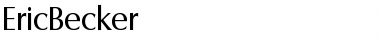 Download EricBecker Regular Font Title Preview