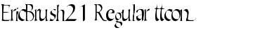 Download EricBrush21 Regular Font Title Preview