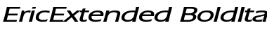 Download EricExtended BoldItalic Font Title Preview