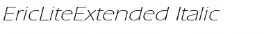Download EricLiteExtended Italic Font Title Preview