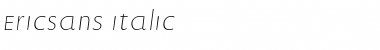 Download EricSans Italic Font Title Preview