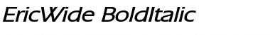 Download EricWide BoldItalic Font Title Preview
