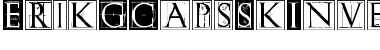 Download ErikGCapsSkInvers Regular Font Title Preview