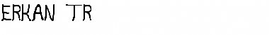 Download Erkan tr Regular Font Title Preview