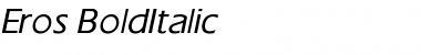 Download Eros BoldItalic Font Title Preview
