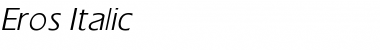 Download Eros Italic Font Title Preview