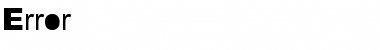 Download Error Regular Font Title Preview