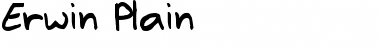Download Erwin Plain Font Title Preview
