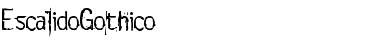 Download EscalidoGothico Regular Font Title Preview