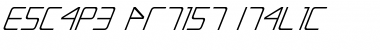 Download Escape Artist Italic Italic Font Title Preview
