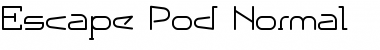 Download Escape Pod Normal Font Title Preview