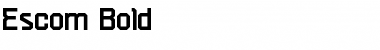 Download Escom-Bold Regular Font Title Preview
