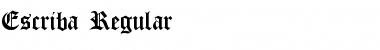 Download Escriba Regular Font Title Preview