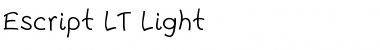 Download Escript LT Light Regular Font Title Preview