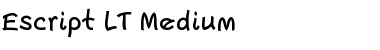Download Escript LT Light Bold Font Title Preview