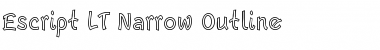Download Escript LT NarrowOutline Regular Font Title Preview