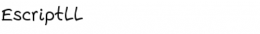 Download EscriptLL Medium Font Title Preview