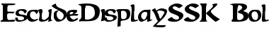 Download EscudeDisplaySSK Bold Font Title Preview