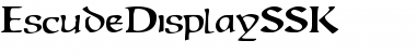 Download EscudeDisplaySSK Regular Font Title Preview