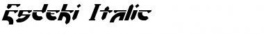 Download Esdeki Italic Font Title Preview