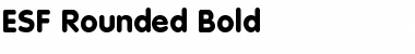 Download ESF-Rounded Bold Font Title Preview
