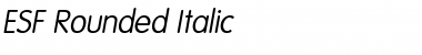Download ESF-Rounded Italic Font Title Preview