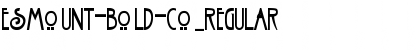 Download Esmount-Bold-Co Regular Font Title Preview