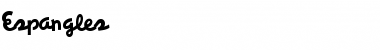 Download Espangles Regular Font Title Preview