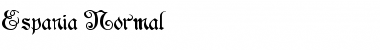 Download Espania Normal Font Title Preview