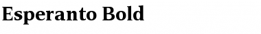 Download Esperanto Bold Font Title Preview