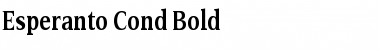 Download Esperanto Cond Bold Font Title Preview