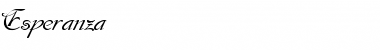 Download Esperanza Regular Font Title Preview