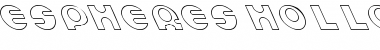 Download Espheres Hollow Lefty Regular Font Title Preview