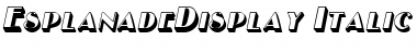 Download EsplanadeDisplay Italic Font Title Preview